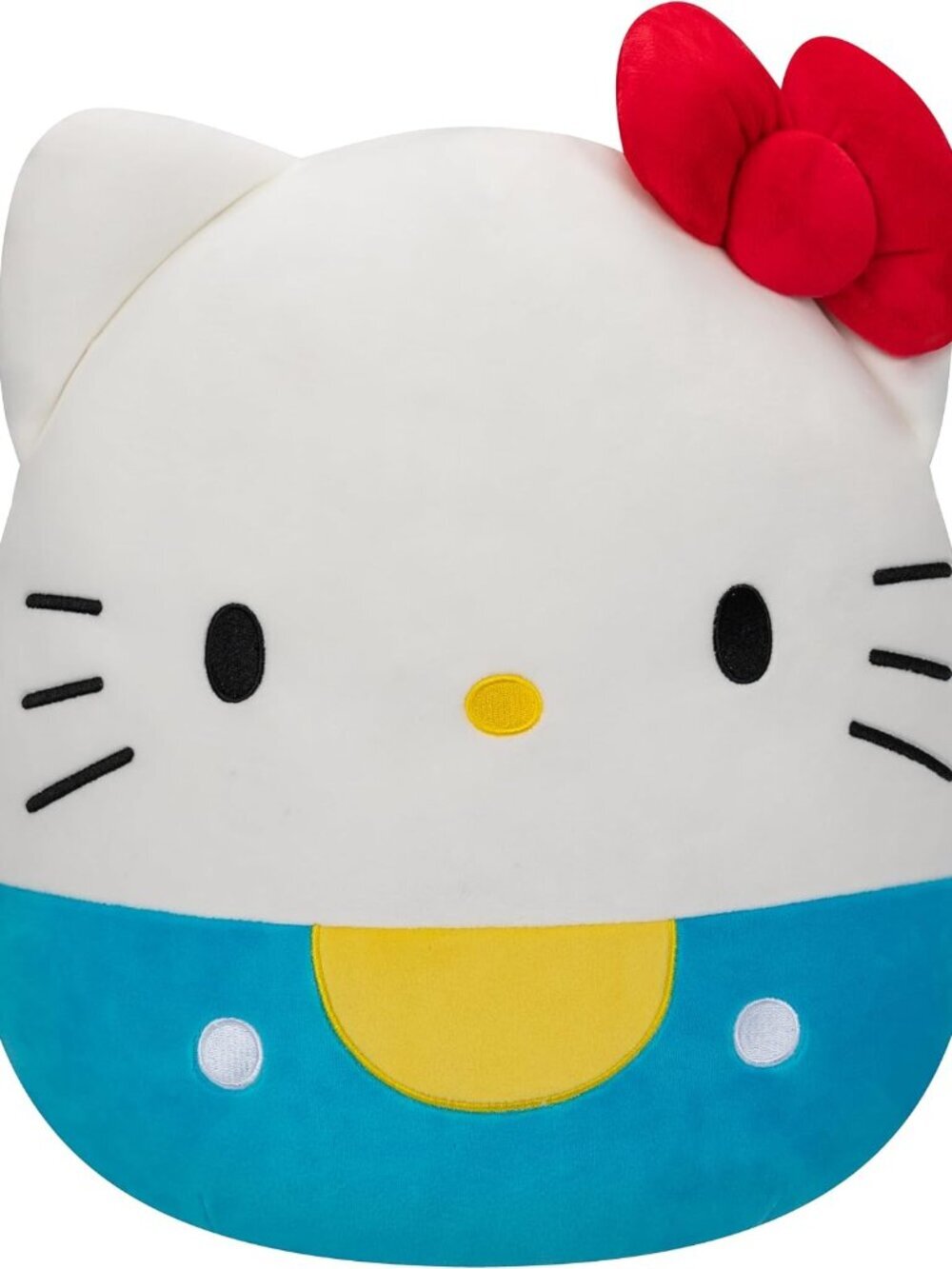 NWT Squishmallows Original 16in Hello Kitty in Blue Overalls
